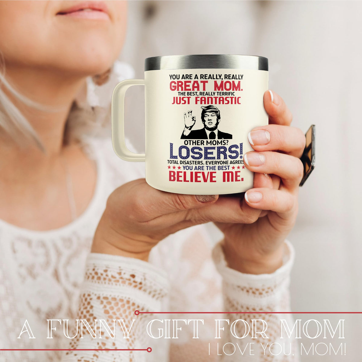 UMACVN 14oz mug in kitchen for everyday use.
