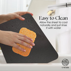 UMAID pizza steel on a grill enabling versatile searing and baking outdoor.