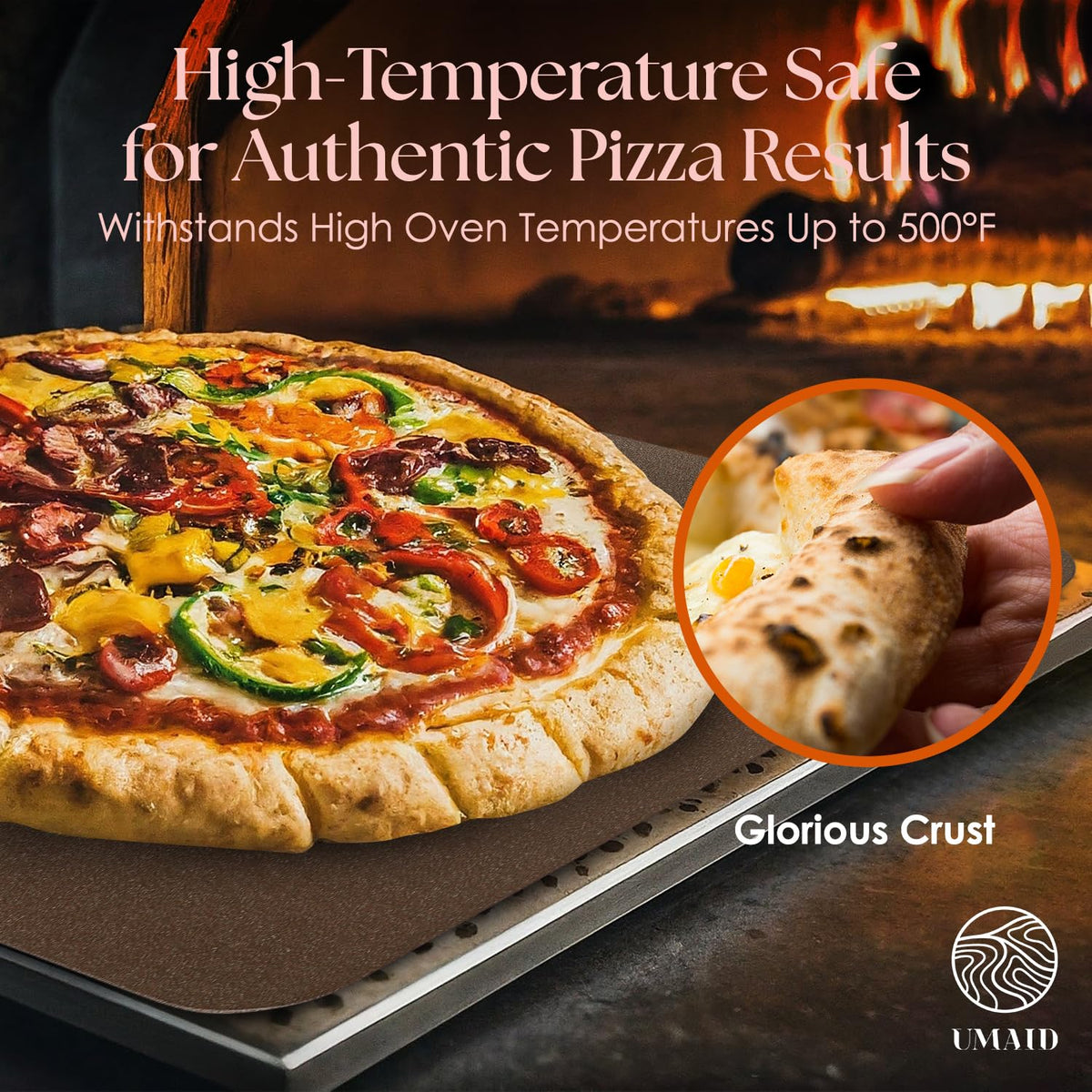 UMAID pizza steel pre-seasoned surface ready to use right out of the box.