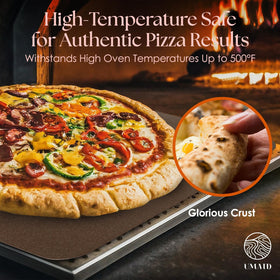 UMAID pizza steel pre-seasoned surface ready to use right out of the box.