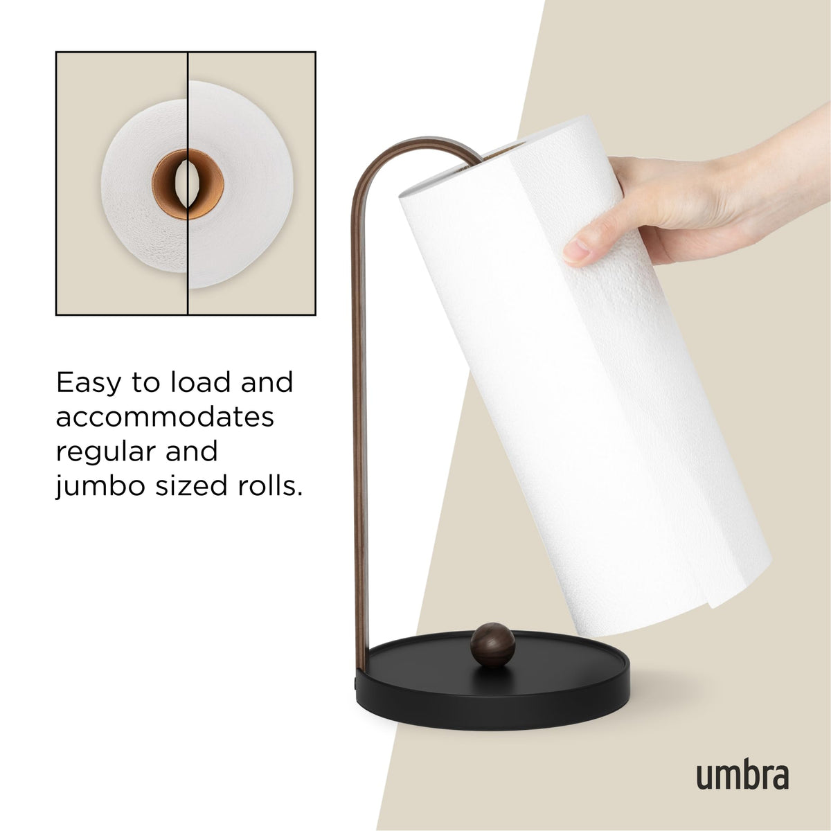 Umbra Bellwood enhances counter organization while maintaining a sleek silhouette.