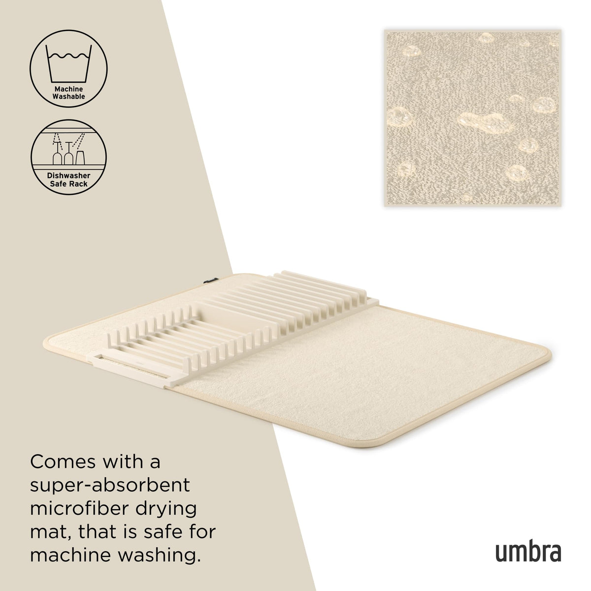 Umbra UDRY BPA-free recycled plastic materials in the rack