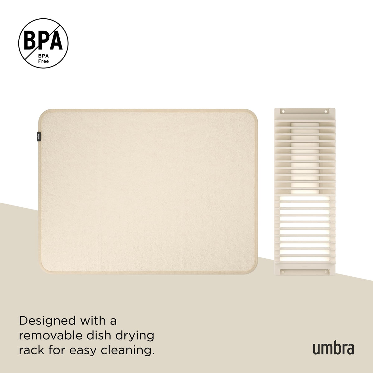 Umbra UDRY on the counter enhancing kitchen organization