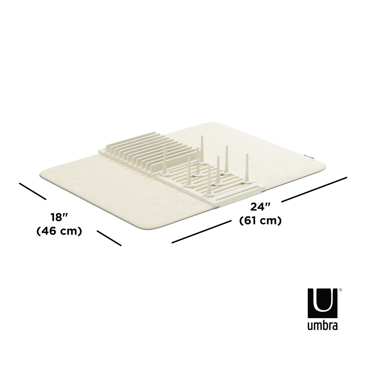 Umbra Udry foldable storage design to save counter space