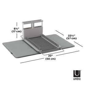 Umbra UDry removable utensil caddy keeps utensils organized above the sink.