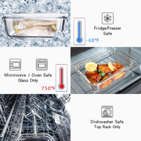 UMEIED borosilicate glass for durable, clear storage and easy visibility.