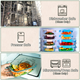 UMEIED borosilicate glass resists temperature changes for versatile fridge to oven use.