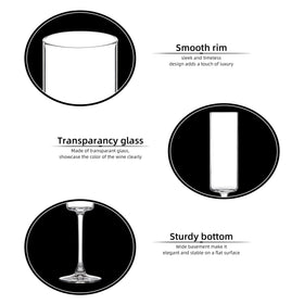 UMEIED clear champagne glasses wedding collection, ideal for pristine presentation of sparkling wines.