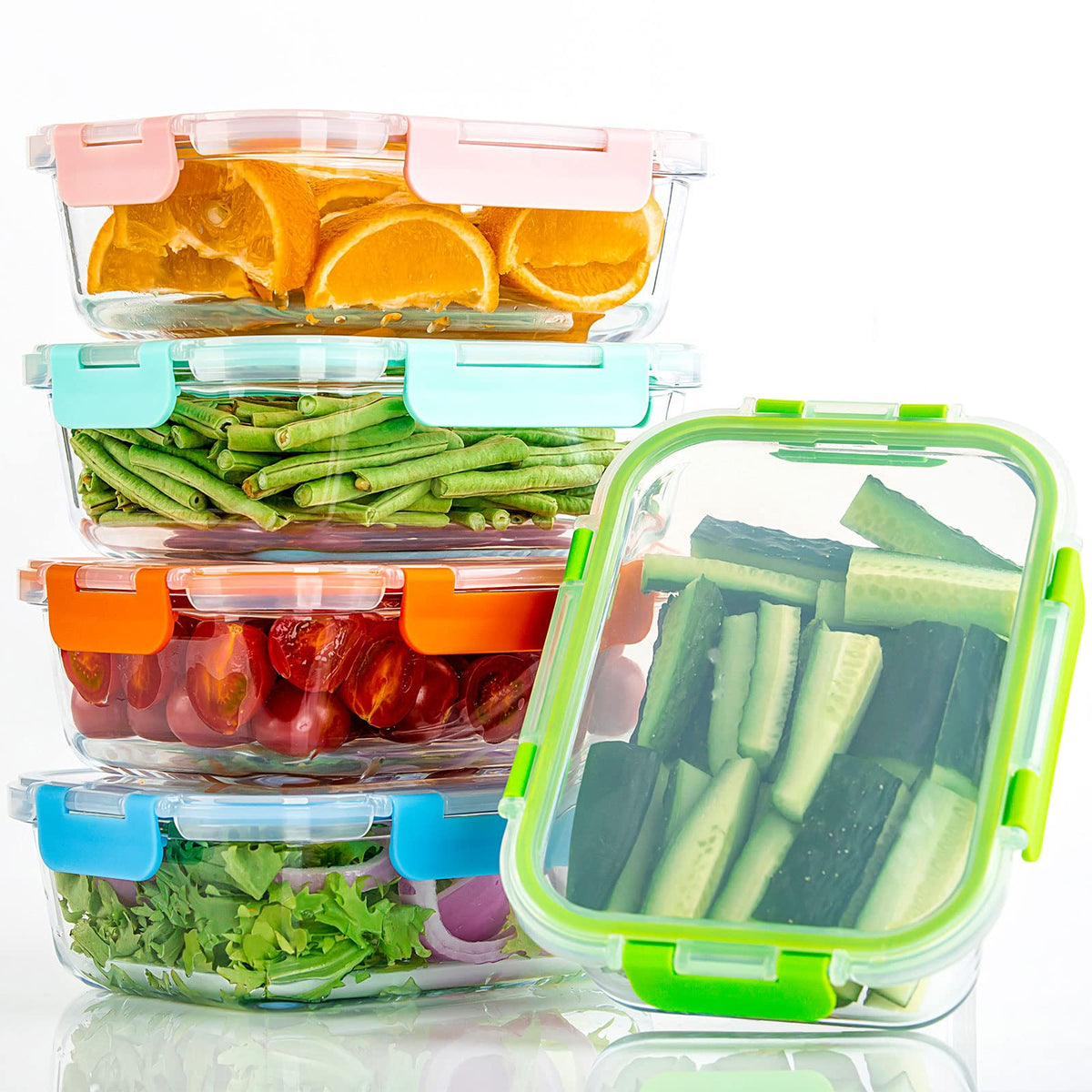 UMEIED oven-safe containers withstand up to 700°F for reheating.