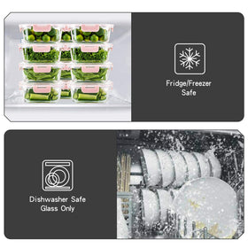 UMEIED glass container with removable silicone seal for easy cleaning and odor control