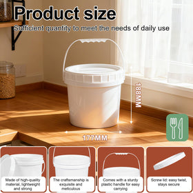 UMETASS freezer-safe storage buckets ready for leftovers and frozen treats.