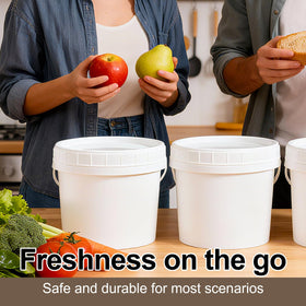 UMETASS multi-use bucket shown as kitchen storage and organizational helper.