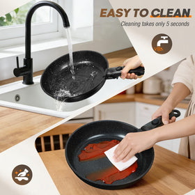 UMETRE induction-compatible base delivers even heating on all stove tops.