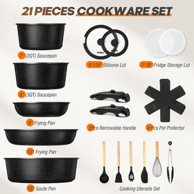 UMETRE nonstick coating ensures easy release and quick cleanup after sautéing.