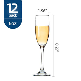 UMI UMIZILI Classic Champagne Flutes close-up of stem and base for stability
