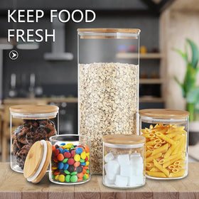 Umieo stackable jars streamline pantry organization and space savings