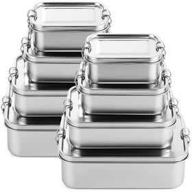 Umigy eight-piece stainless steel containers set for durable meal prep
