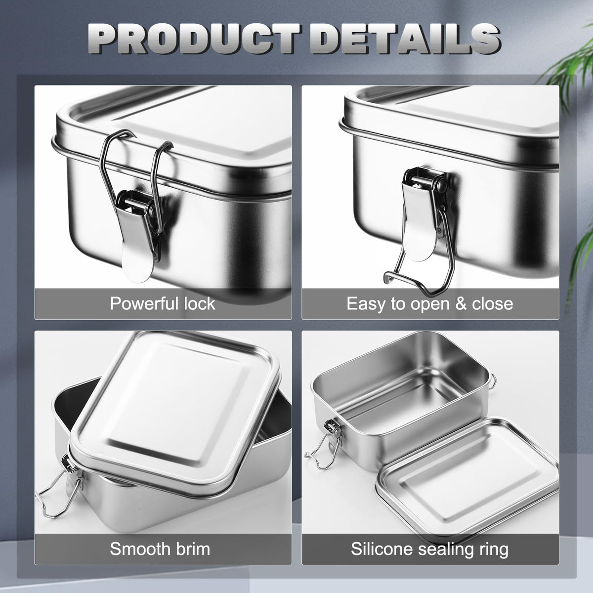 Umigy dishwasher-safe metal containers offer easy cleanup after meals