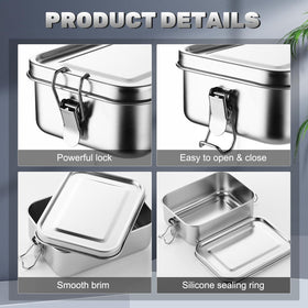 Umigy dishwasher-safe metal containers offer easy cleanup after meals