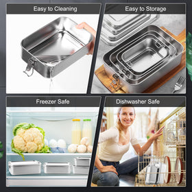 Umigy dishwasher-safe stainless steel containers for easy cleaning