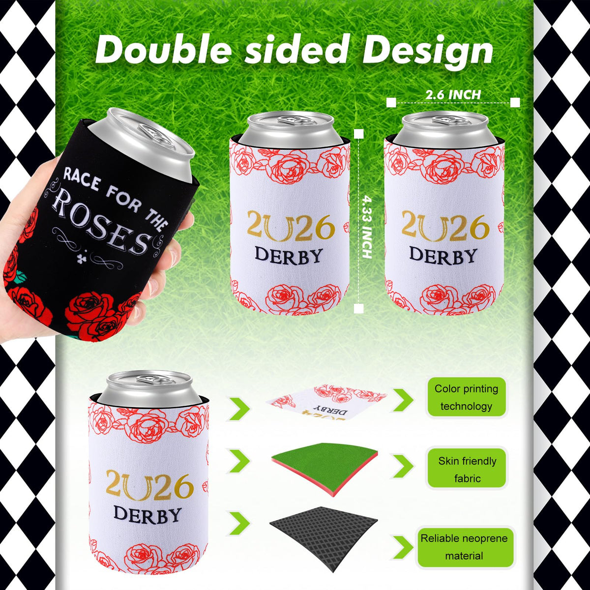 Umigy neoprene insulation protects drinks longer during gatherings.