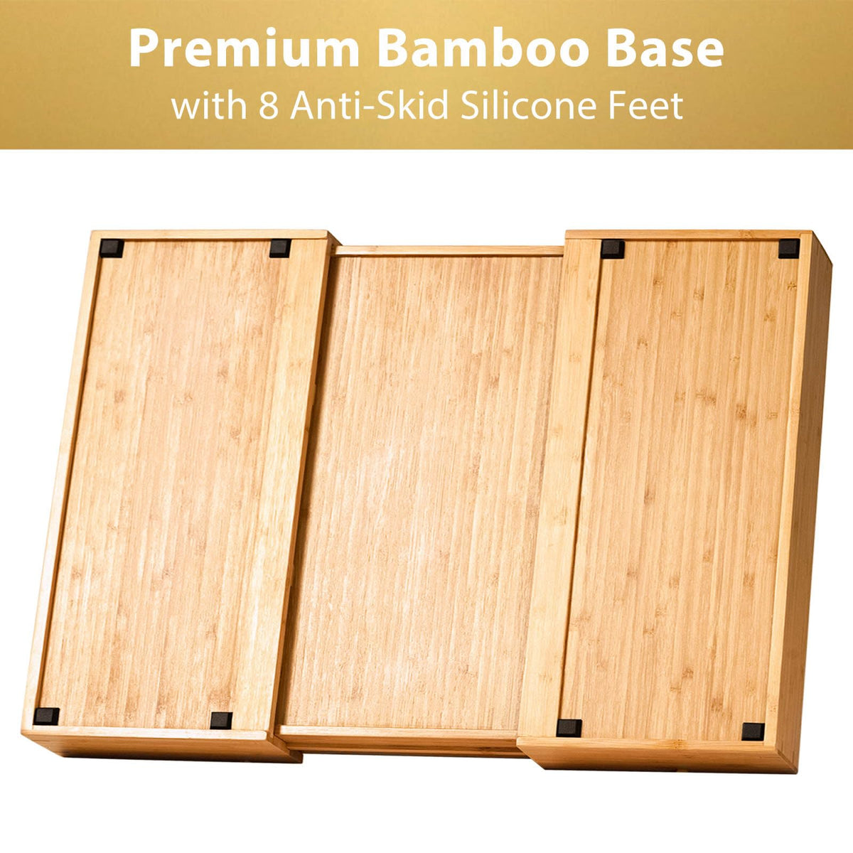 Umilife anti-skid silicone feet stabilize the organizer during use