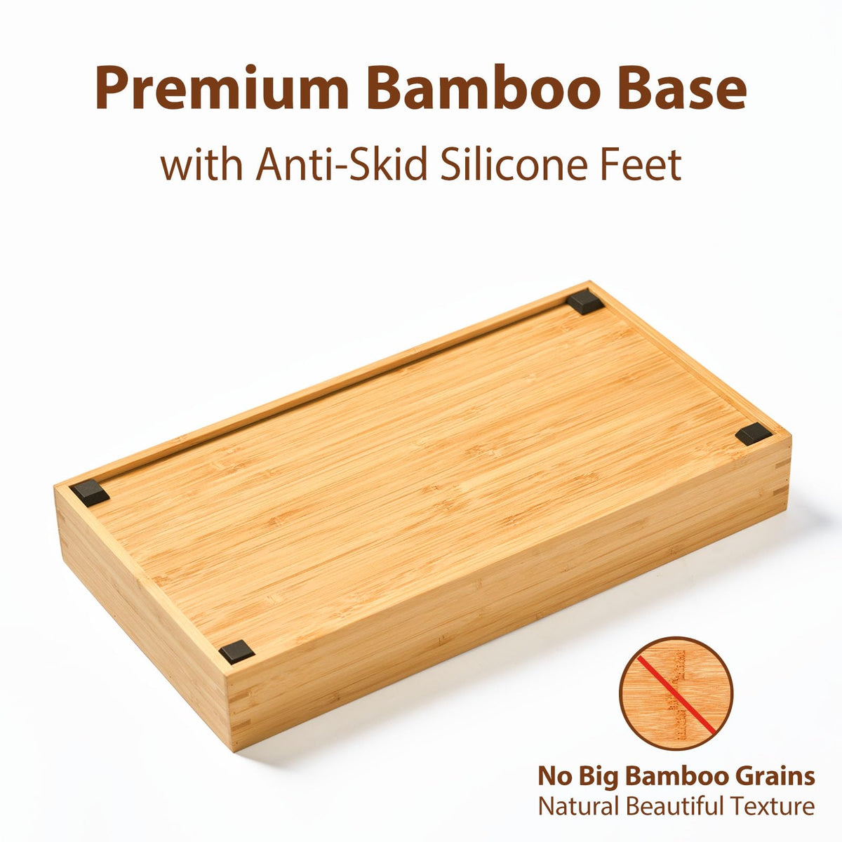 Umilife anti-slip feet keep the drawer tray steady during use