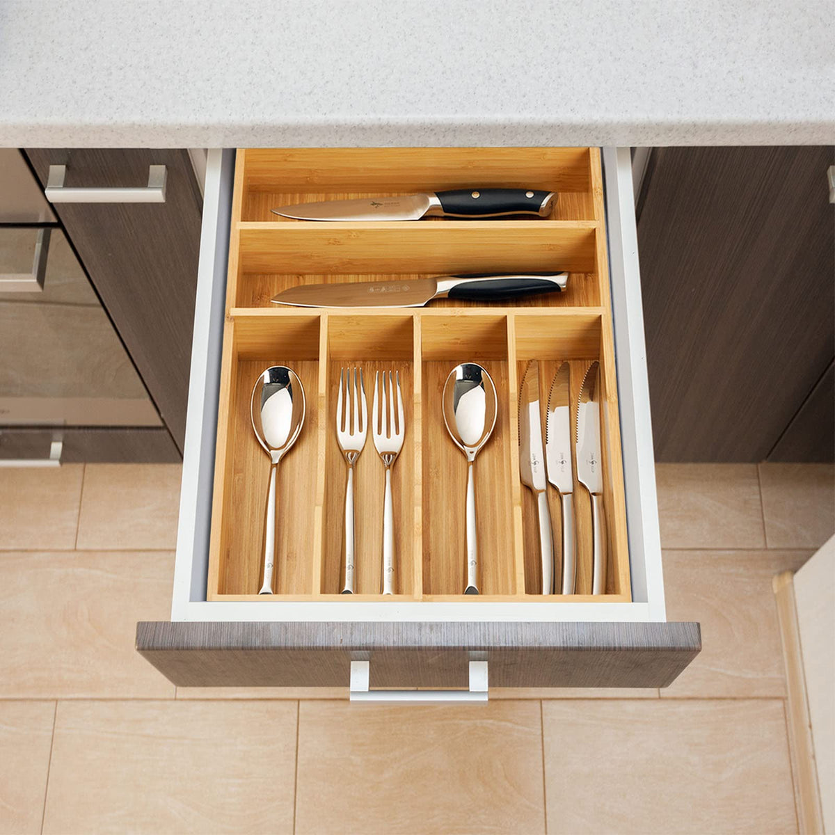 Umilife bamboo base construction provides sturdy, natural durability.