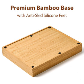 Slotted section for knives in the Umilife bamboo drawer organizer