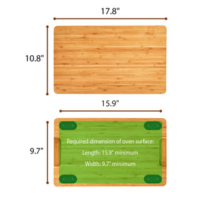Umilife cutting board on Breville oven top dimension check for fit