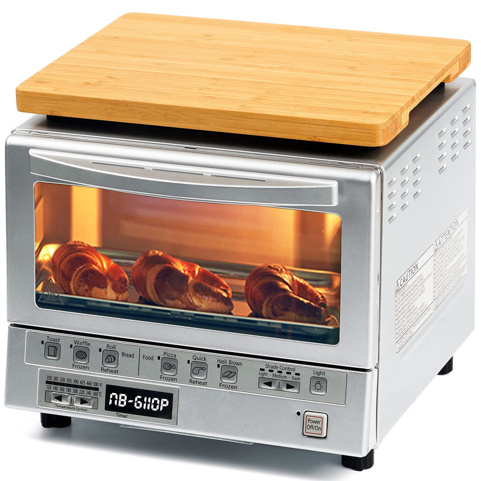 Umilife cutting board on NB-G110P top oven for extra storage space.