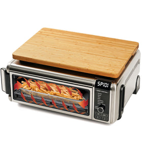 Umilife cutting board on Ninja Foodi SP101, expanding prep space.