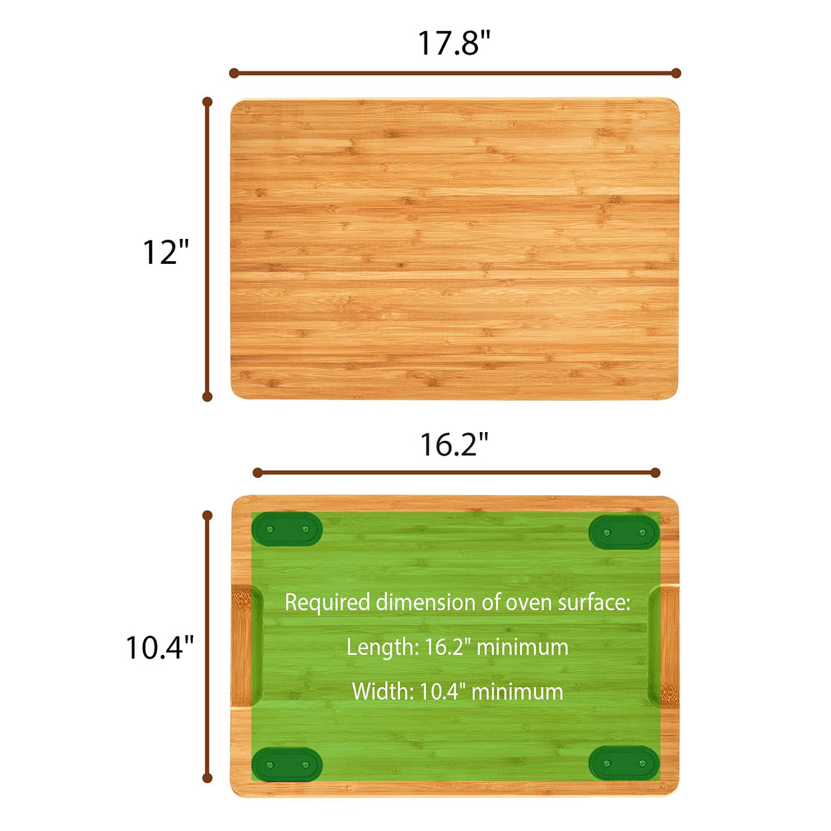 Umilife cutting board serving tray for cookies and bread from oven.