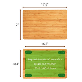 Umilife cutting board serving tray for cookies and bread from oven.