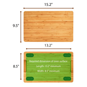 Umilife cutting board storage space – doubles as a serving tray for cookies or bread