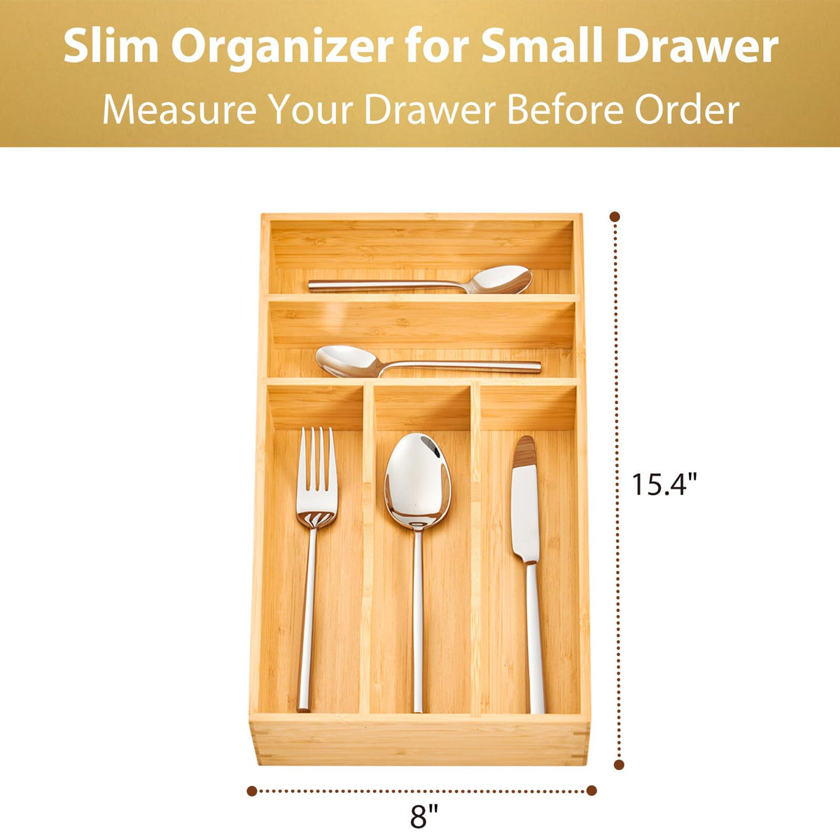 Umilife easy-clean bamboo tray wipes clean with a damp cloth