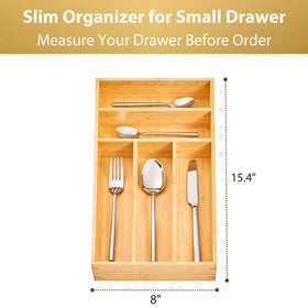 Umilife easy-clean bamboo tray wipes clean with a damp cloth