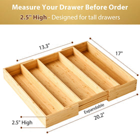 Umilife silverware tray; keeps utensils organized and easy to access.
