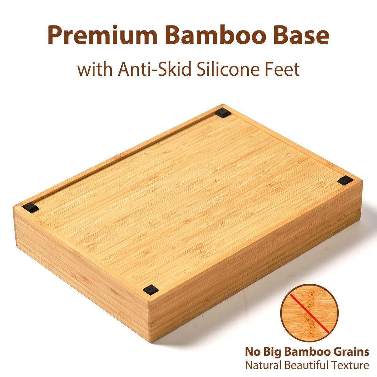 Umilife extra-deep drawer anti-slip feet keep the tray secure during use.
