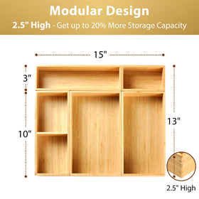 Umilife modular five-box set for flexible drawer layouts.