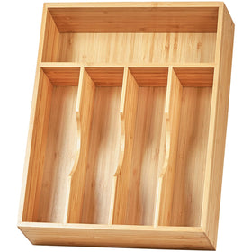 Umilife drawer organizer with knife-slots for easy access and tidy drawers.