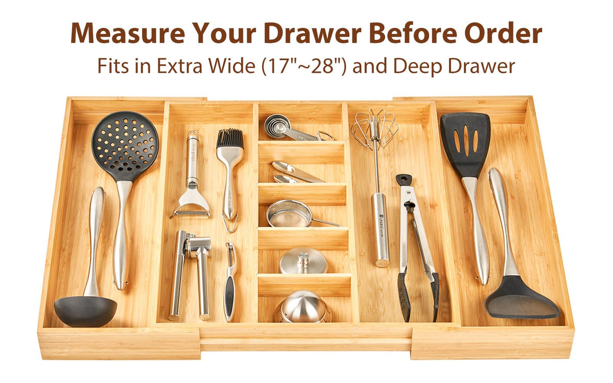 Umilife kitchen utensil organization showing versatile storage options