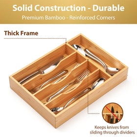 Umilife curved grooves for utensils allow quicker reach.