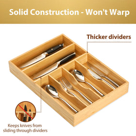 Umilife organizer with non-slip feet prevents sliding and keeps drawers quiet.