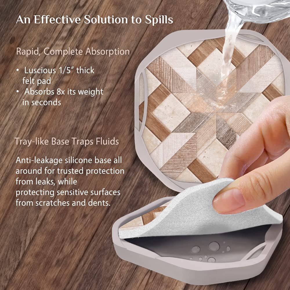 Umirro embossed pattern adds grip without residue for easy lifting.