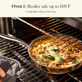 Umite Chef exterior polished 430 stainless steel provides a durable, sleek finish.