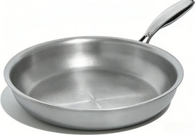 Umite Chef 12-inch 5-ply frypan top view shows polished cooking surface for even heat