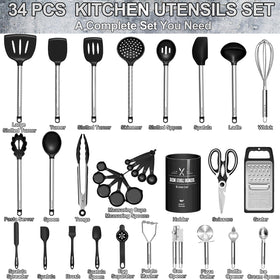 Umite Chef heat-resistant utensils withstand up to 446 degrees Fahrenheit for high-heat cooking