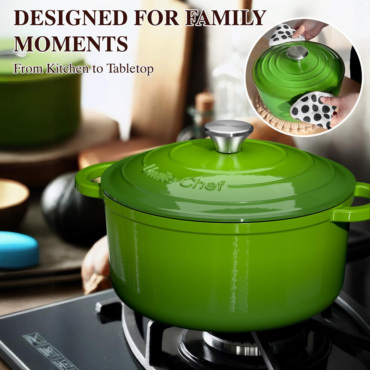 Umite Chef 5QT is ideal for bread baking and slow cooking