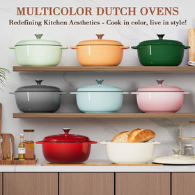 Umite Chef easy clean enamel keeps glossy finish after cooking.